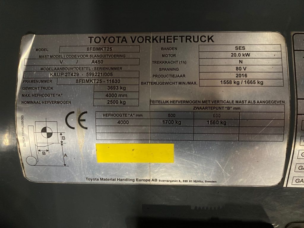 Toyota Traigo 8FBMKT25