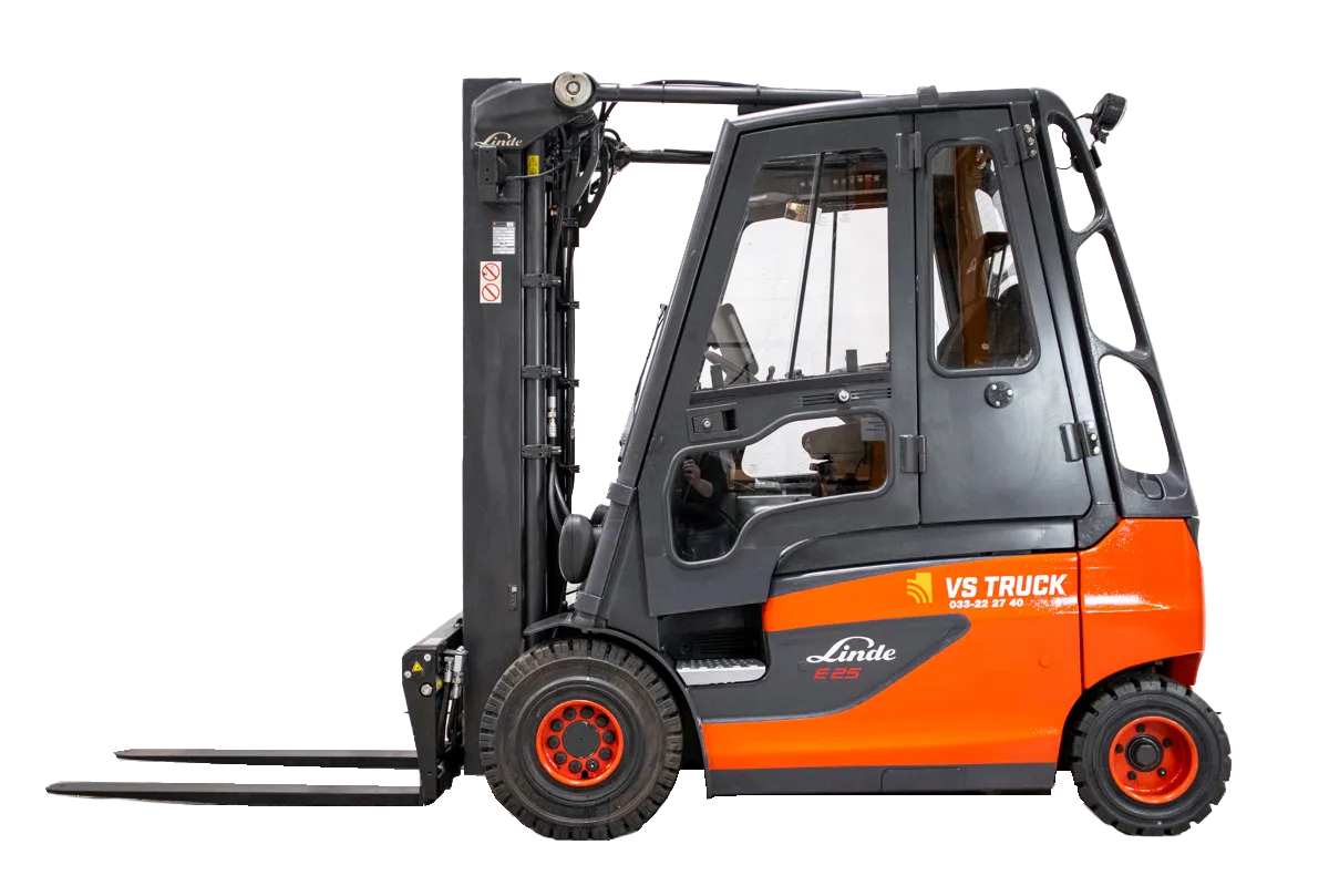 53040 Linde e25 begagnad eldriven motviktstruck frilagd
