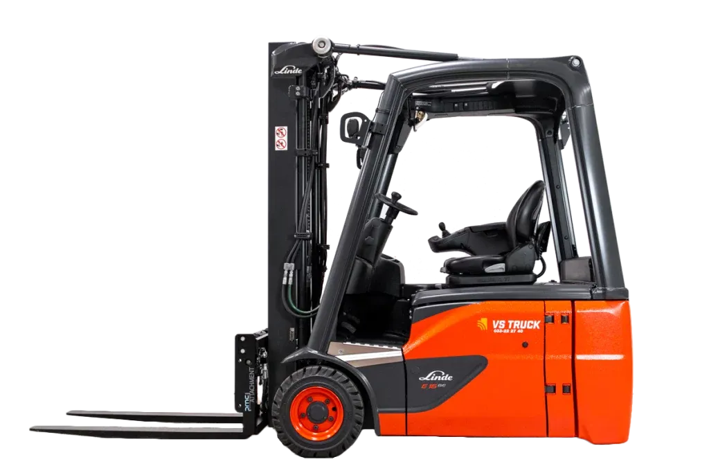 53209 Linde E16 ny motviktstruck frilagd
