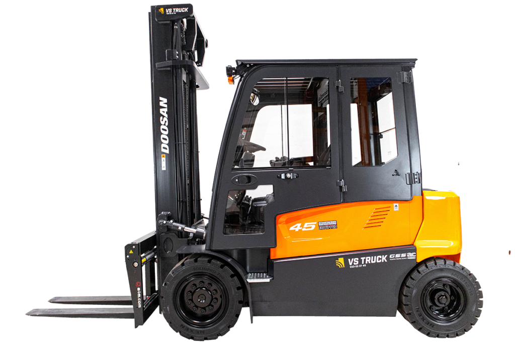 ny doosan b45x el motviktstruck med hytt