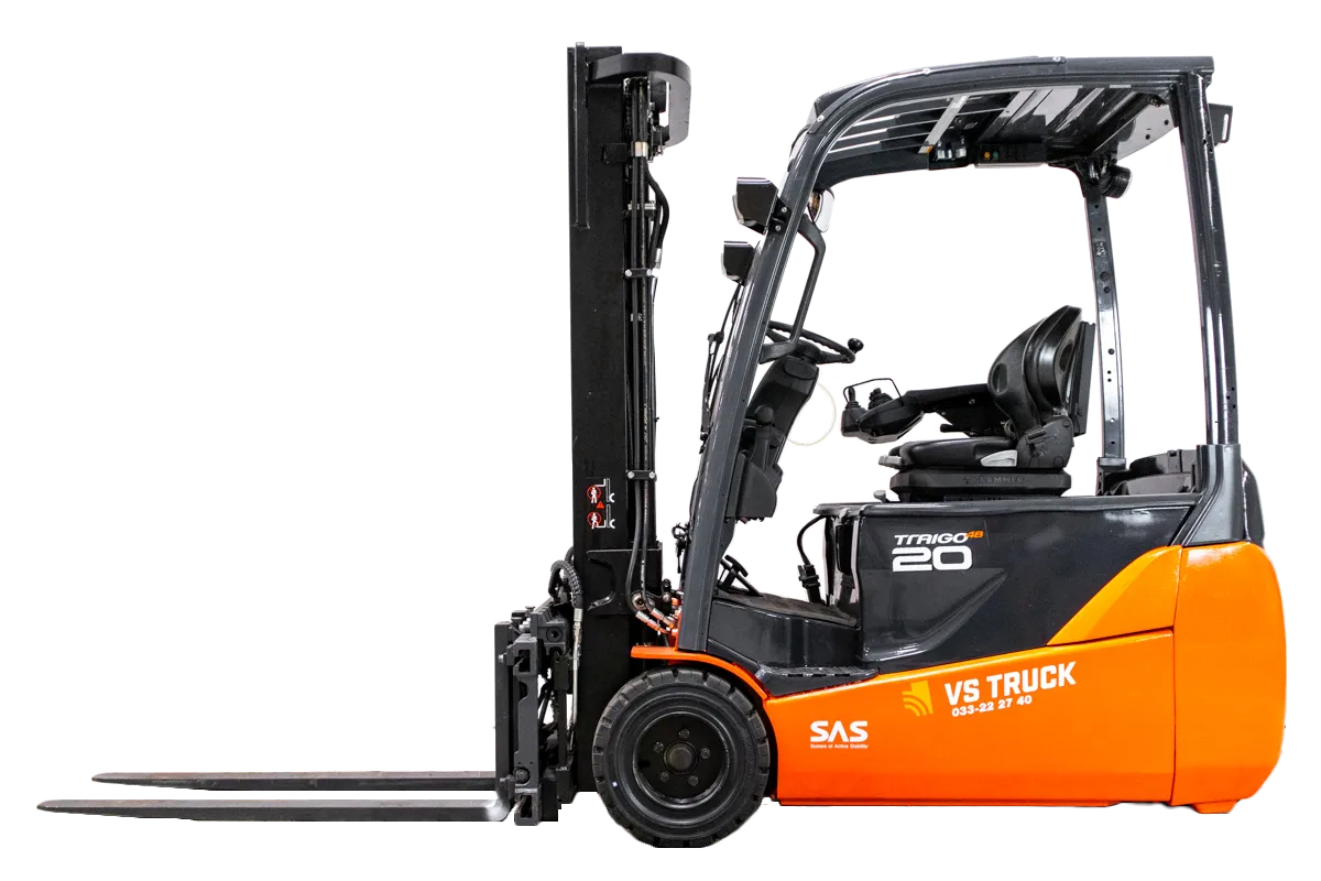 53158 Toyota 8FBET20 begagnad motviktstruck frilagd