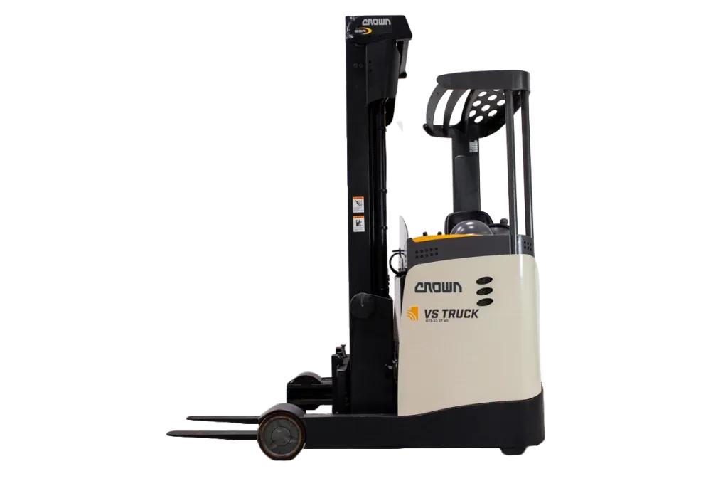 Crown ESR 5000 begagnad skjutstativtruck frilagd
