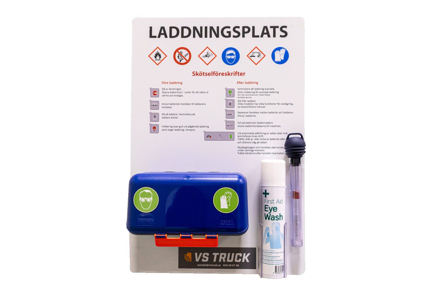 Komplett Laddplatstavla