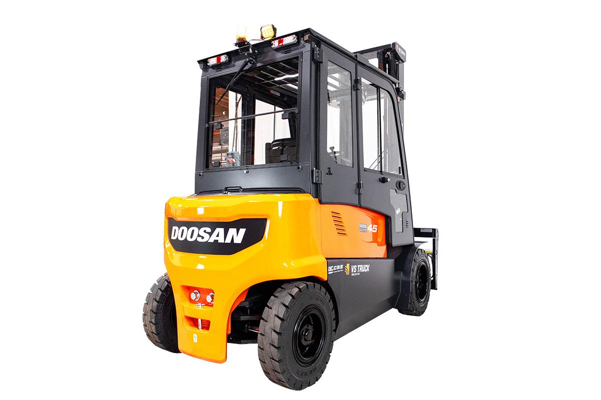 ny doosan b45x el motviktstruck med hytt