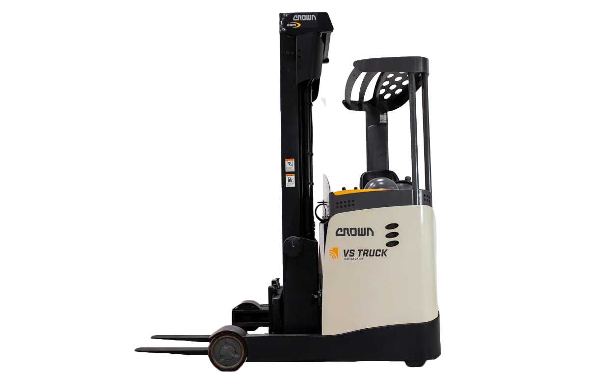 Crown ESR 5000 begagnad skjutstativtruck frilagd