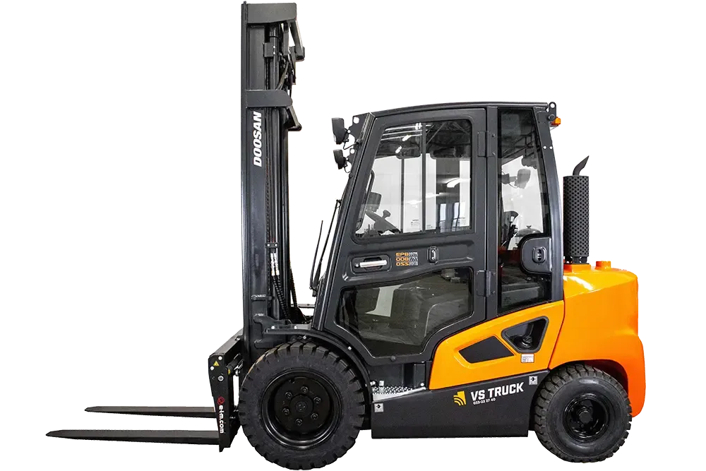 ny orange doosan motviktstruck för att köpa. hyra eller leasa