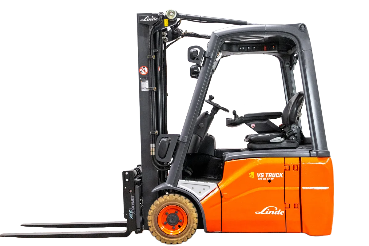 53202 Linde E16 H-02 begagnad el motviktstruck frilagd
