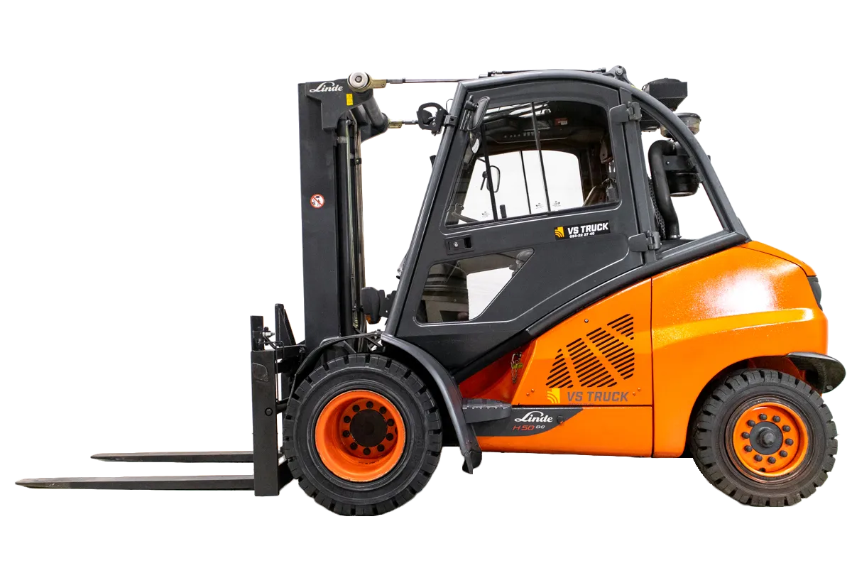 Linde H50D begagnad diesel motviktstruck