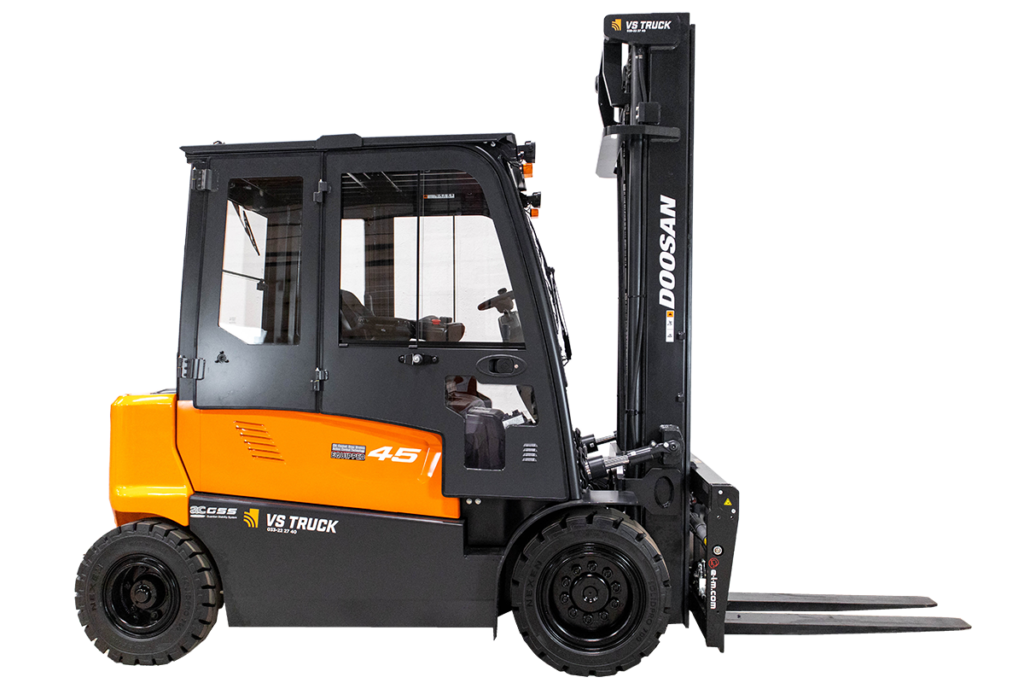 ny doosan b45x el motviktstruck med hytt