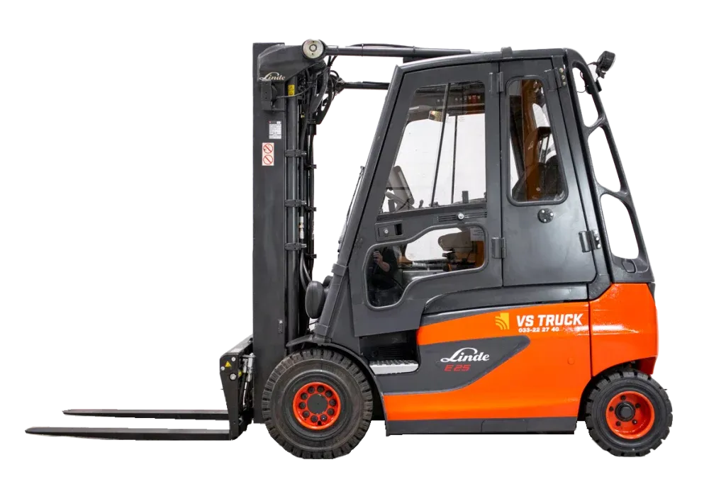 53040 Linde e25 begagnad eldriven motviktstruck frilagd