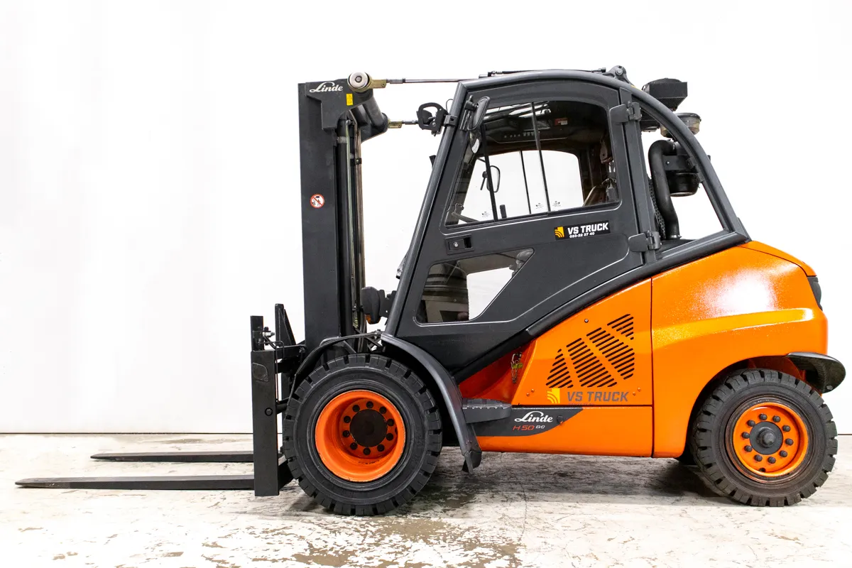 Linde H50D begagnad diesel motviktstruck