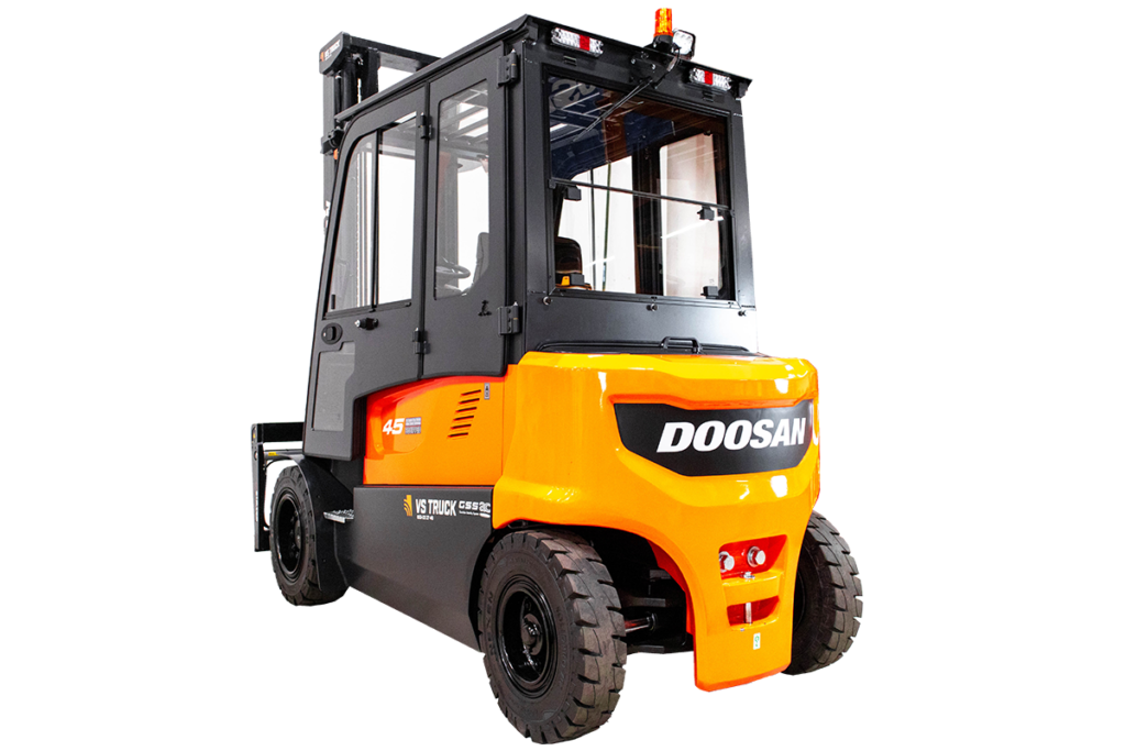 ny doosan b45x el motviktstruck med hytt