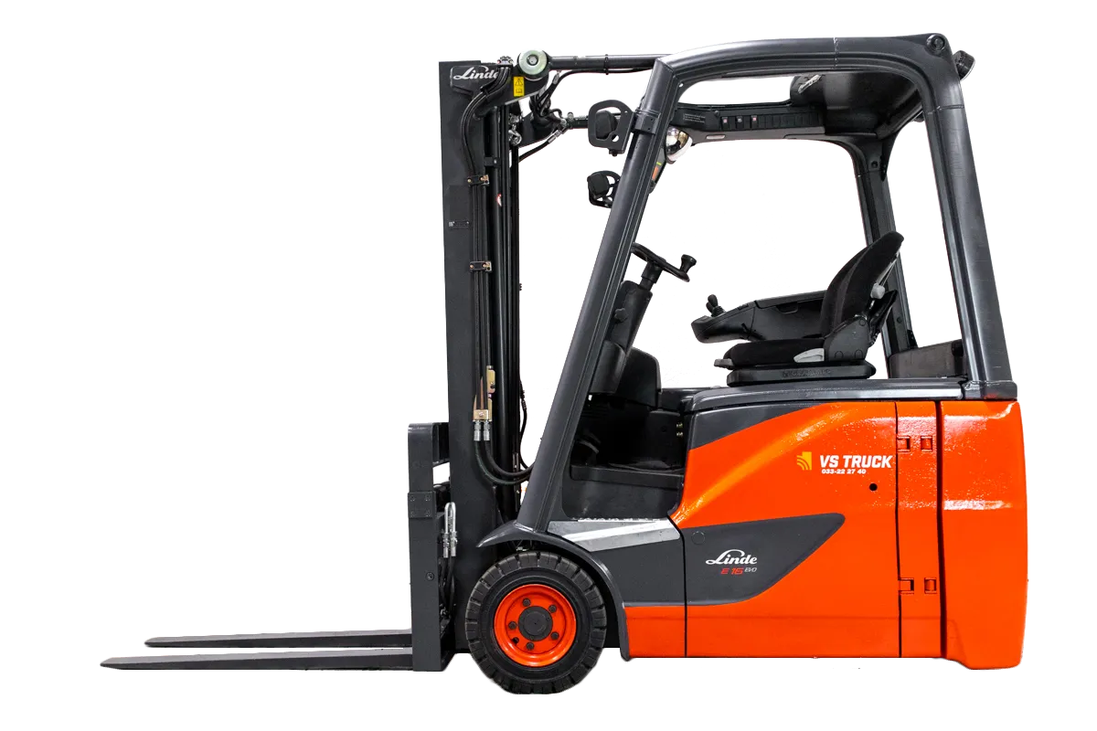53201 Linde E16 begagnad motviktstruck frilagd