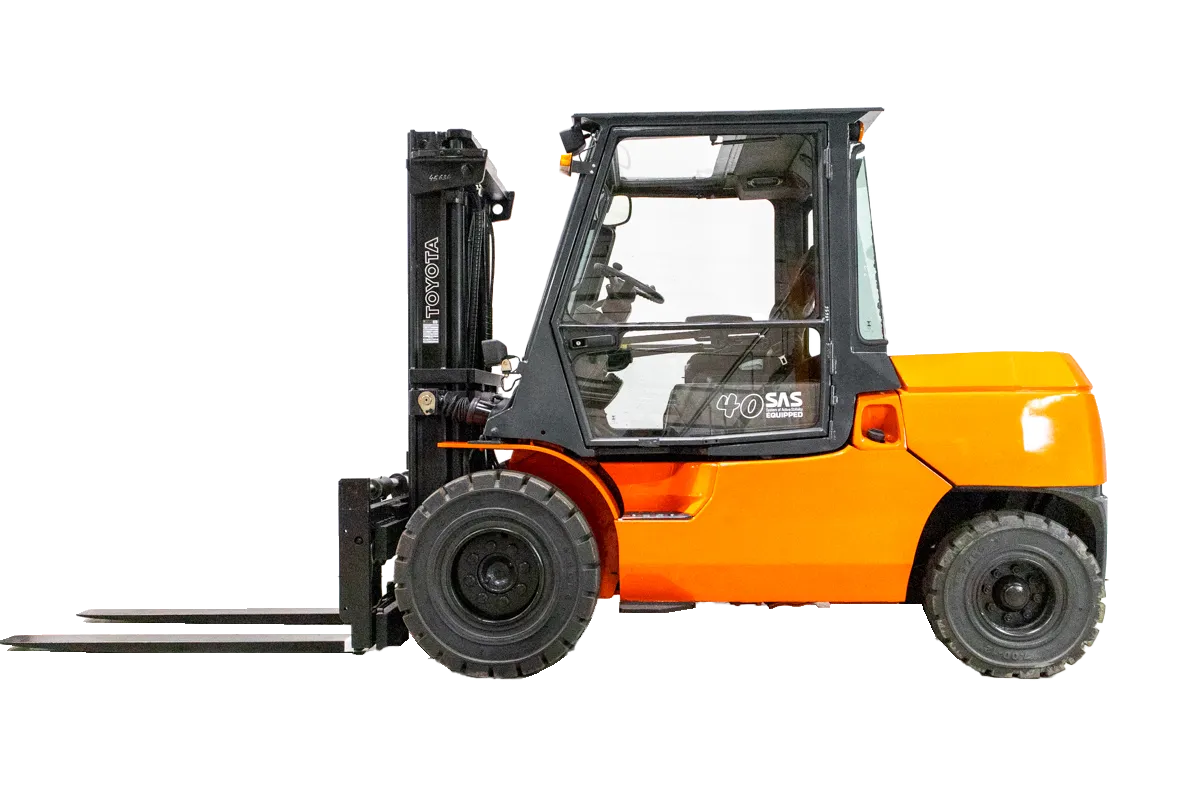 Toyota Tonero 8FBMT35 begagnad motviktstruck frilagd